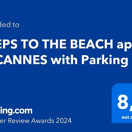 Steps To The Beach Apart In Cannes With Parking Zewnętrze zdjęcie